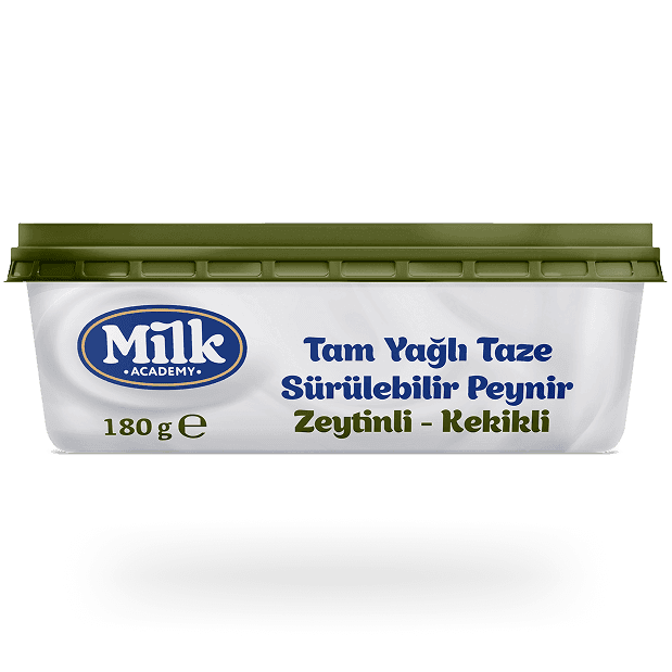 Tam Yağlı Taze <br/> Sürülebilir Peynir Zeytinli-Kekikli