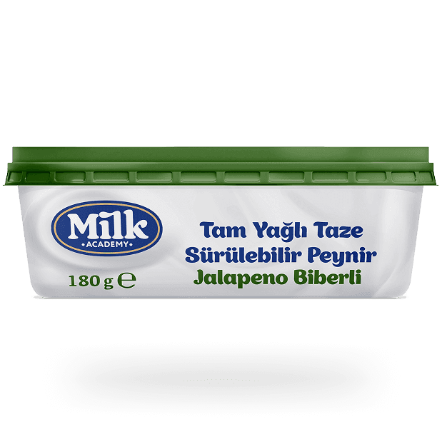 Tam Yağlı Taze <br/> Sürülebilir Peynir Jalapeno Biberli