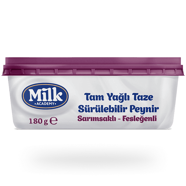 Tam Yağlı Taze <br/> Sürülebilir Peynir Sarımsaklı-Fesleğenli