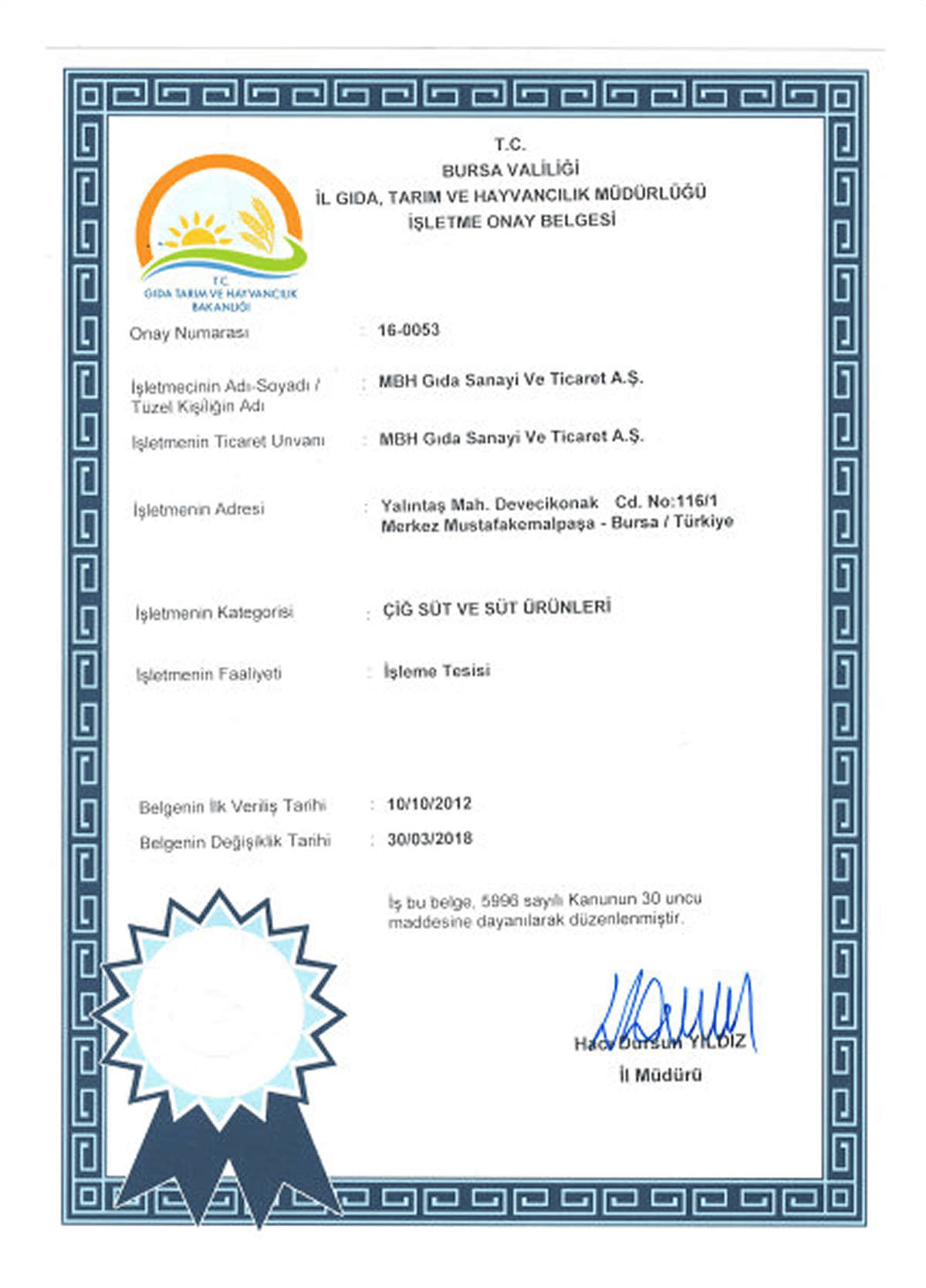 T.C. Gıda Tarım ve Hayvancılık Bakanlığı