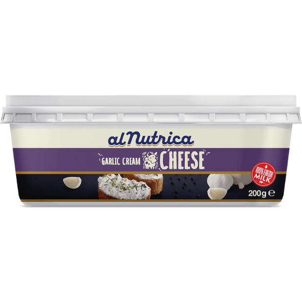 Full Fat Fresh <br/> Spreadable Cheese with Garlic and Basil