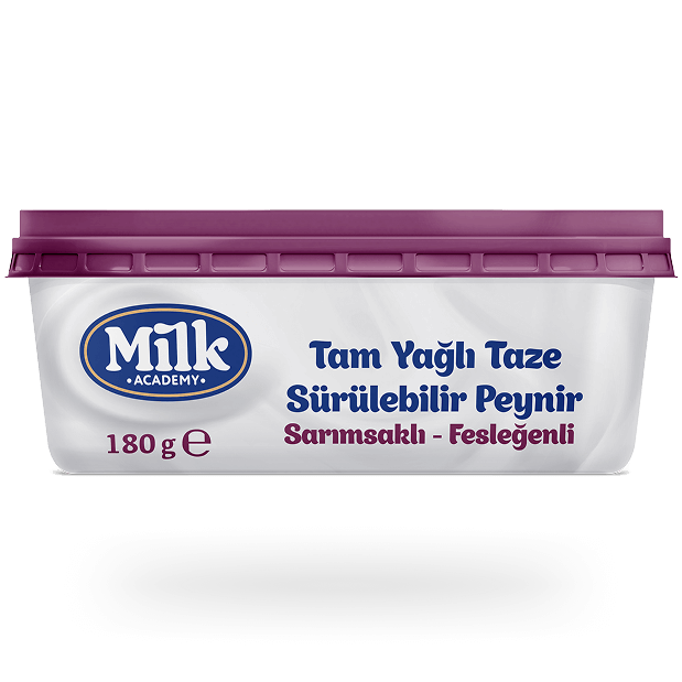 Tam Yağlı Taze <br/> Sürülebilir Peynir Sarımsaklı-Fesleğenli